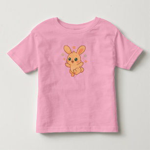 Sunny Bounce Bunny Custom Baby Animal Illustration Toddler T-shirt