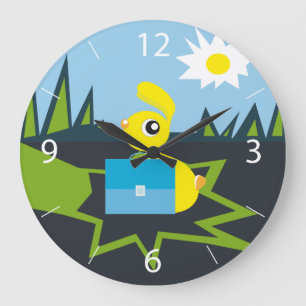 Sunny Bunny Large Clock