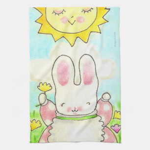 Sunny Bunny Tea Towel