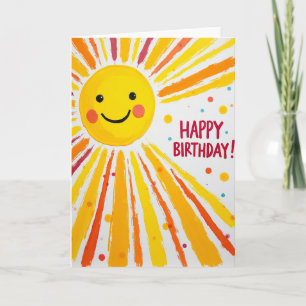 Sunny Burst Birthday Card