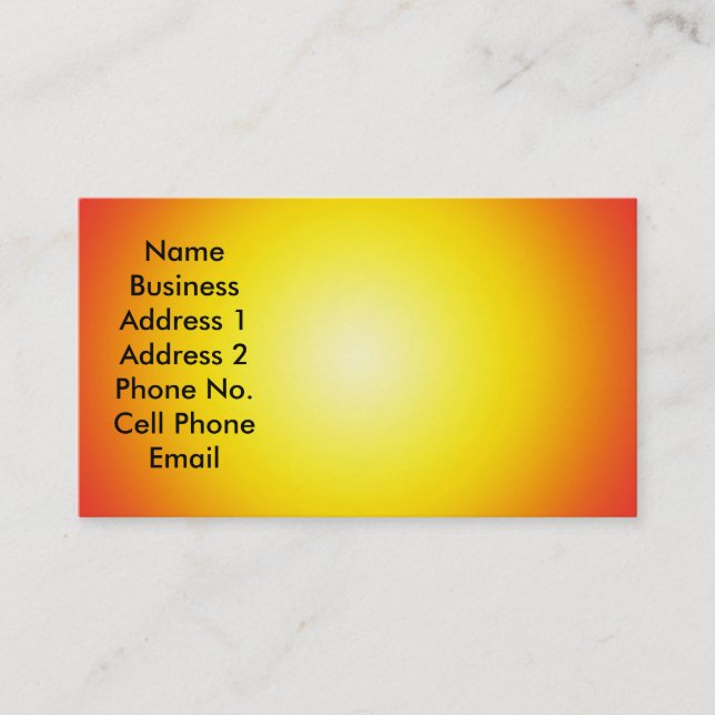 Sunny Business/Profile Card (Front)