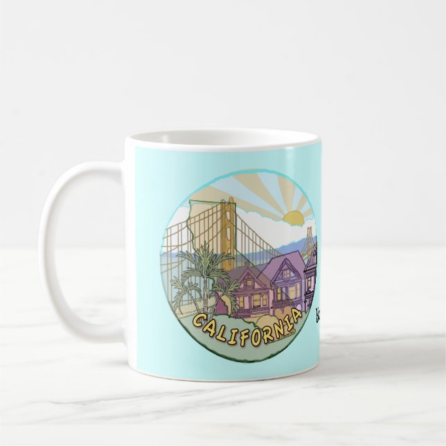Sunny California  mug (Left)