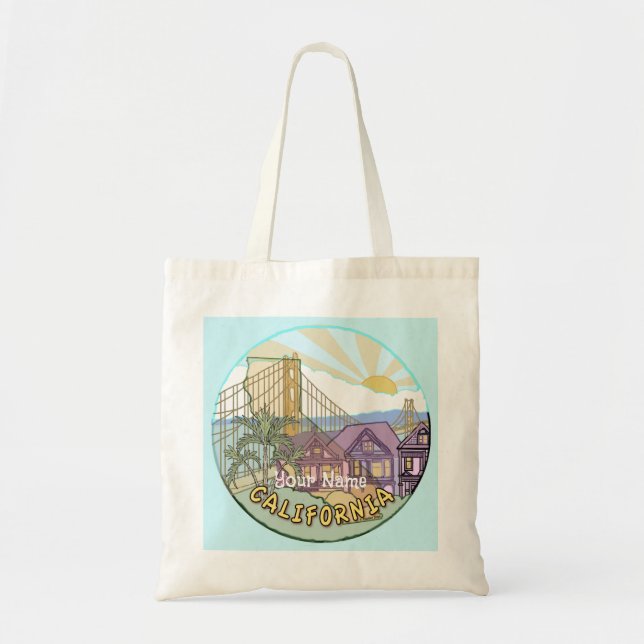 Sunny California  tote bag (Front)
