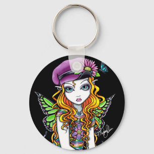 "Sunny" Candied Butterfly Rainbow Fairy Keychain