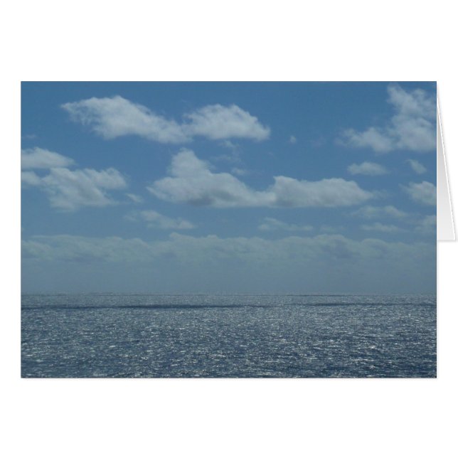 Sunny Caribbean Sea Blue Ocean (Front Horizontal)