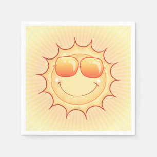 Sunny Cartoon Paper Napkin