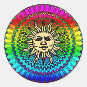 Sunny Classic Round Sticker