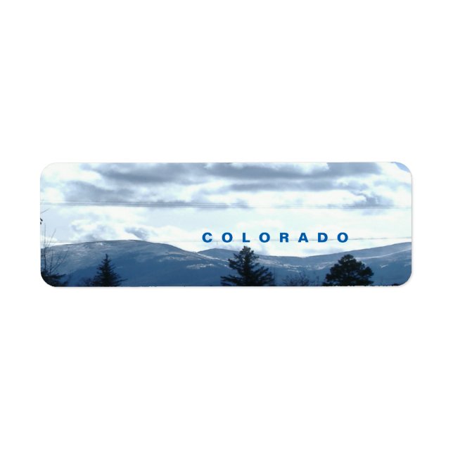 Sunny Colorado Adresse de retour Étiquettes (Devant)