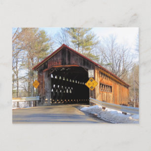 Sunny Coombs Covered Bridge Postcard