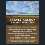 Sunny Country Scene, Travel Agency Advert Flyer<br><div class="desc">Sunny Country Scene,  Travel Agency Advertising Flyers By The Business Card Store.</div>