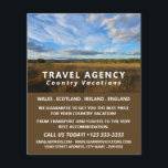 Sunny Country Scene, Travel Agency Advert Flyer<br><div class="desc">Sunny Country Scene,  Travel Agency Advertising Flyers By The Business Card Store.</div>