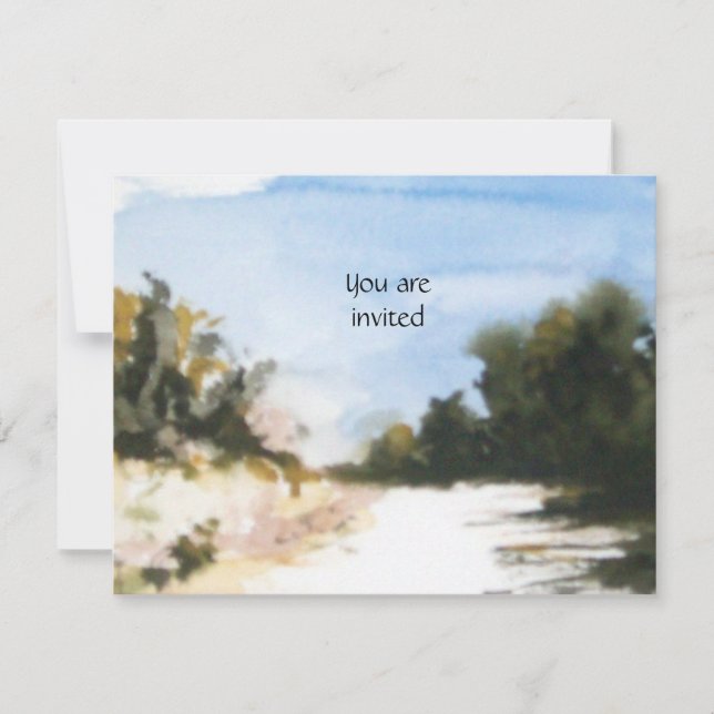 SUNNY COUNTRYSIDE IN TUSCANY INVITATION (Front)