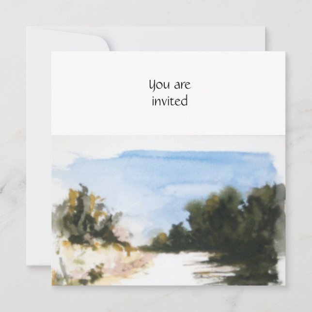 SUNNY COUNTRYSIDE IN TUSCANY INVITATION (Front)