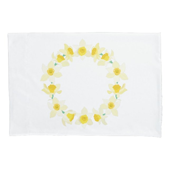 Sunny Daffodils.  Pillowcase (Front)