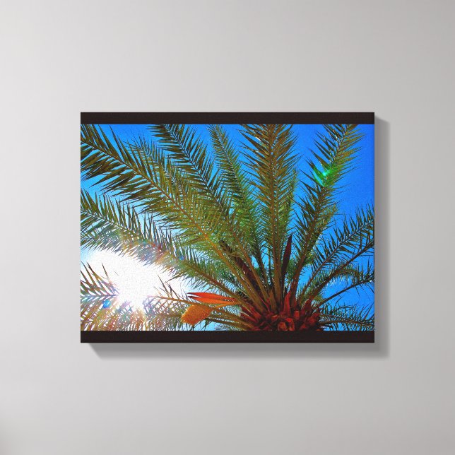 Sunny Date Tree Canvas Print (Front)