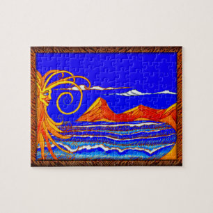 Sunny Day at the Beach Jigsaw Puzzle