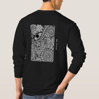 Sunny day - Black and White Surreal Botanical Art  T-Shirt