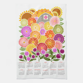 Sunny Day Calendar Kitchen Towel