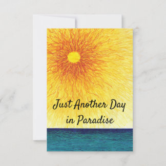 Sunny Day hand drawn greeting card