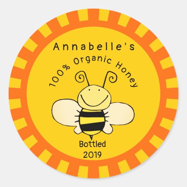 Sunny Day Honey Label (Front)