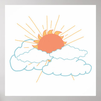 Sunny Day in the Neighbourhood Poster