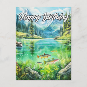 Sunny Day On the Tranquil Pond Postcard