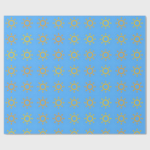 Sunny Day Seamless Pattern Wrapping Paper
