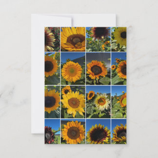 Sunny Day Sunflower Collage Card