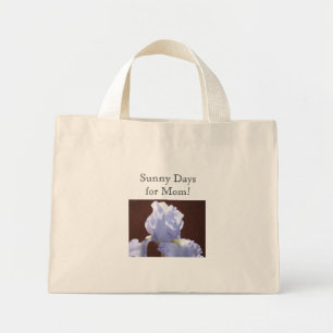 Sunny Days for Mom! Blue iris Flower bags totes