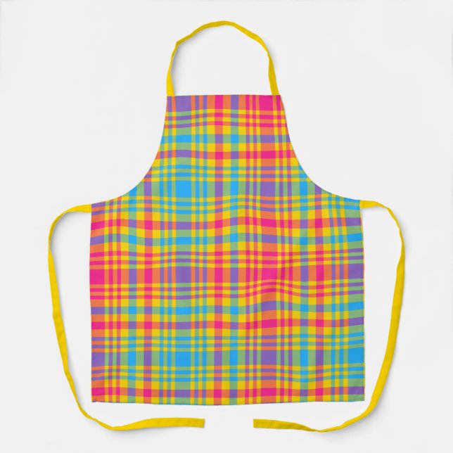 Sunny Days Plaid Apron (Front)