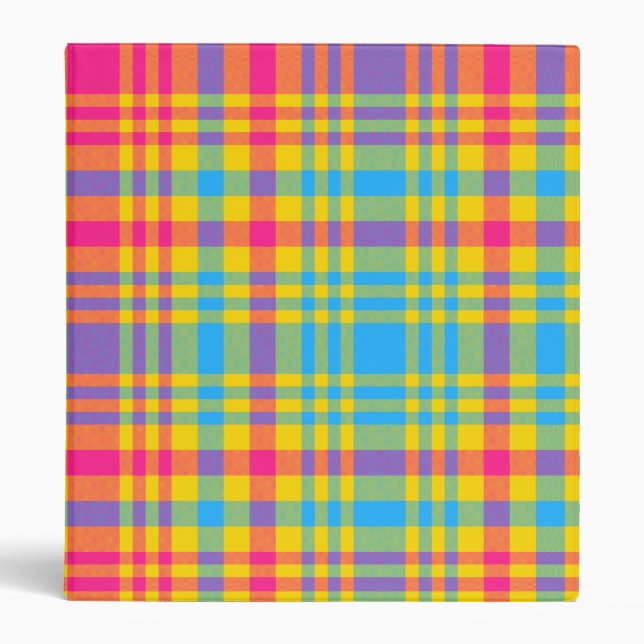 Sunny Days Plaid Binder (Front)