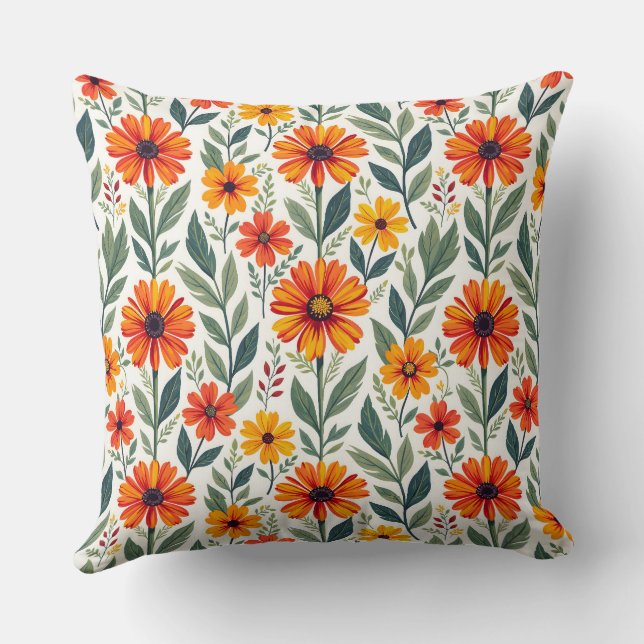Sunny Days Throw Pillow (Back)
