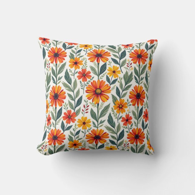 Sunny Days Throw Pillow (Front)