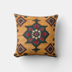 Sunny Delight" Persian Kilim Cushions: Timeless Throw Pillow
