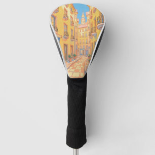 Sunny European Street Golf Head Cover Cozy Travel