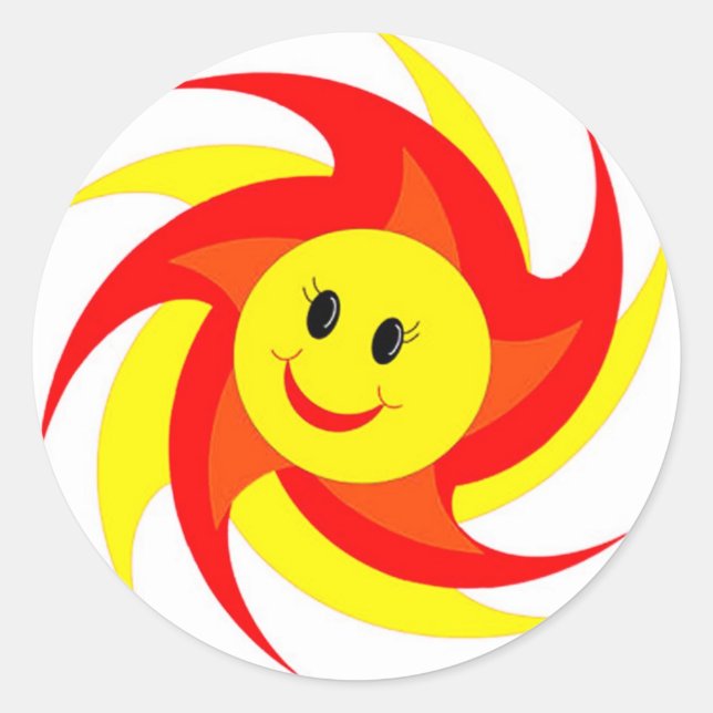 Sunny Face Stickers (Front)
