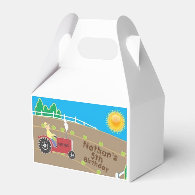 Sunny Farm Favor Box (Front Side)