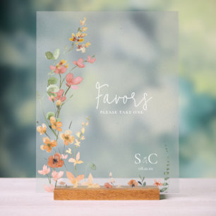 Sunny Fleur sauvage Wedding Favors Gradient ID1023