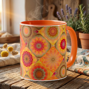 Sunny Floral Patterned Design Mug