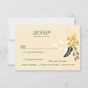 Sunny Floral RSVP Card