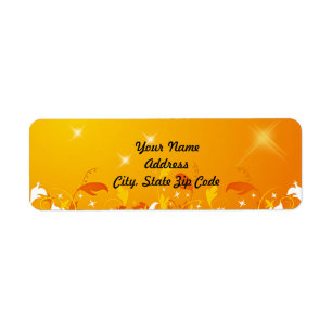 Sunny Flourish Personalized Labels :