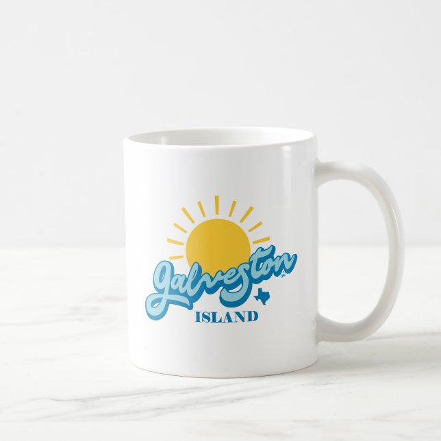 Sunny! Galveston Island Texas Coffee Mug (Right)