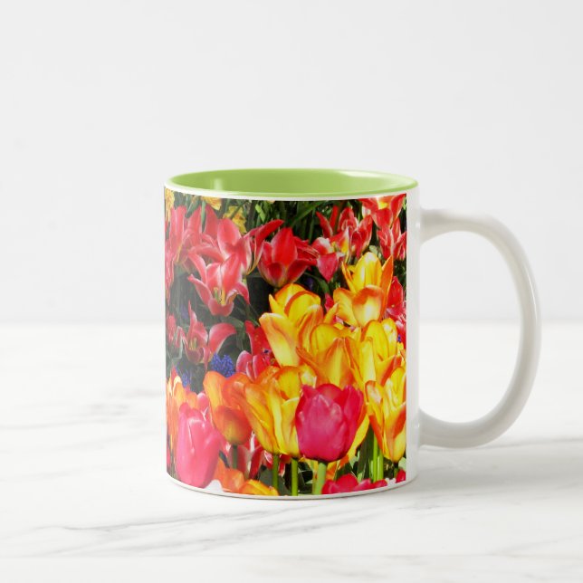 Sunny Garden Two-Tone Coffee Mug (Right)