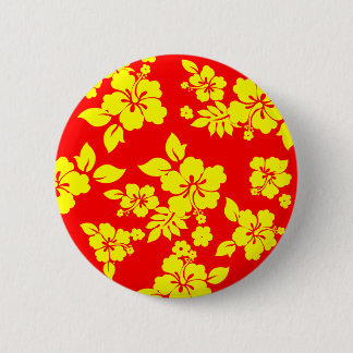 Sunny Hawaiian 2 Inch Round Button