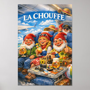 Sunny Ibiza Flight With Belgian Beer Poster