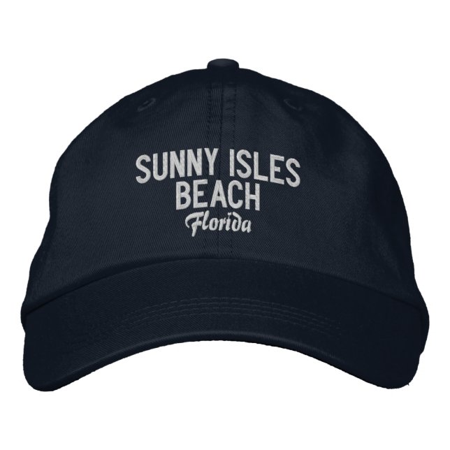 Sunny Isles Beach Floride Casquette de baseball br (Devant)