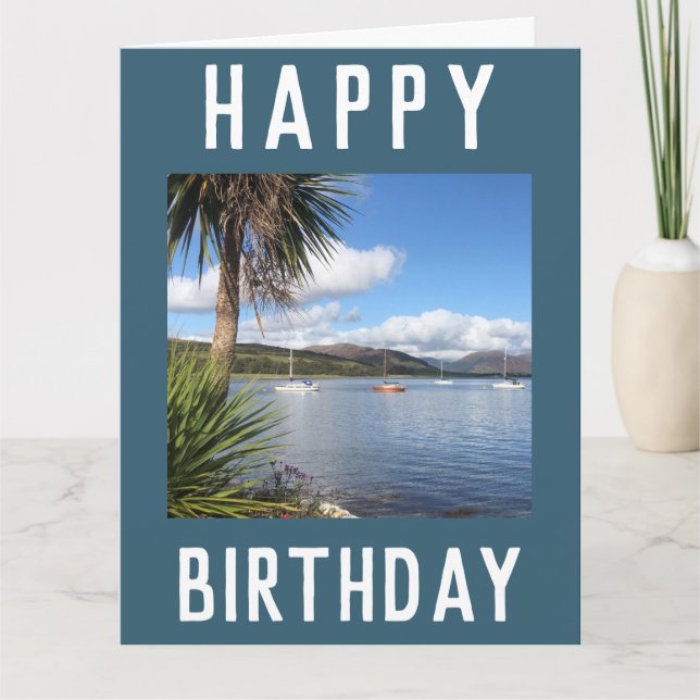 Sunny Kames Bay on the Isle of Bute, Scotland Card (Front)
