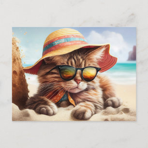 Sunny Kitty Postcard