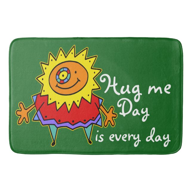 SUNNY LADY comic style + your backgr. & ideas Bath Mat (Front)