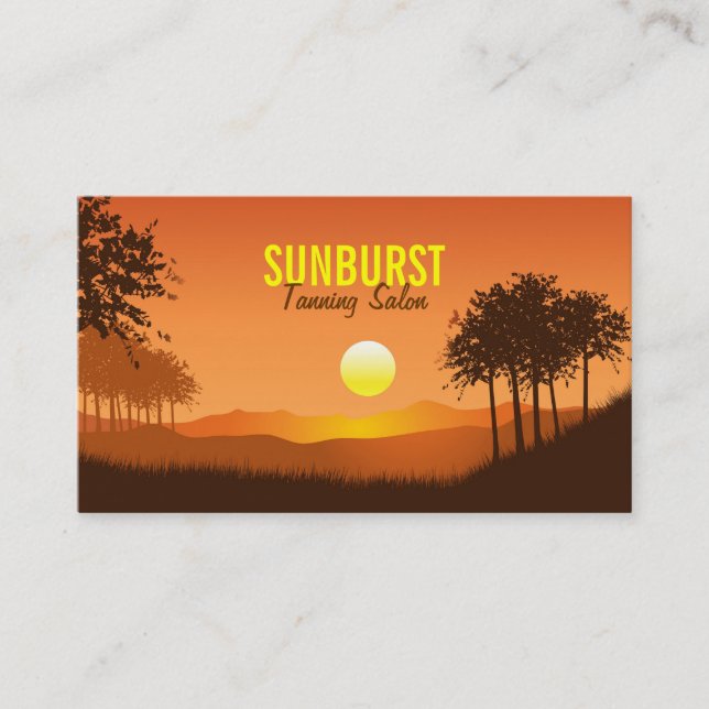 Sunny Landscape Business Card (Front)